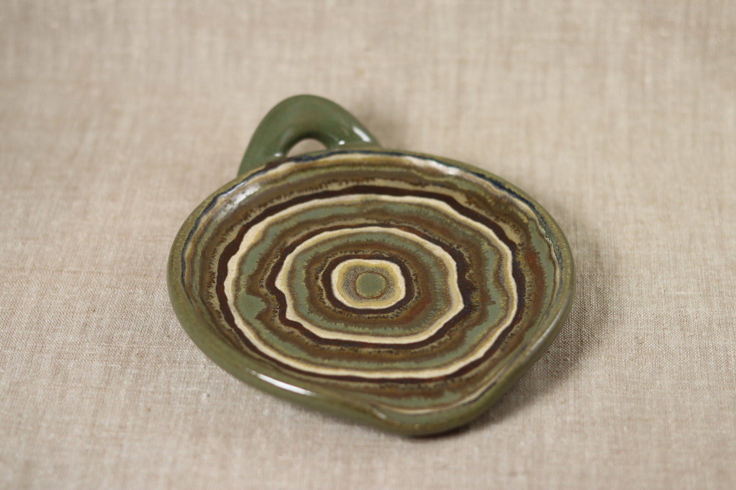 Green Agate Spoon Rest