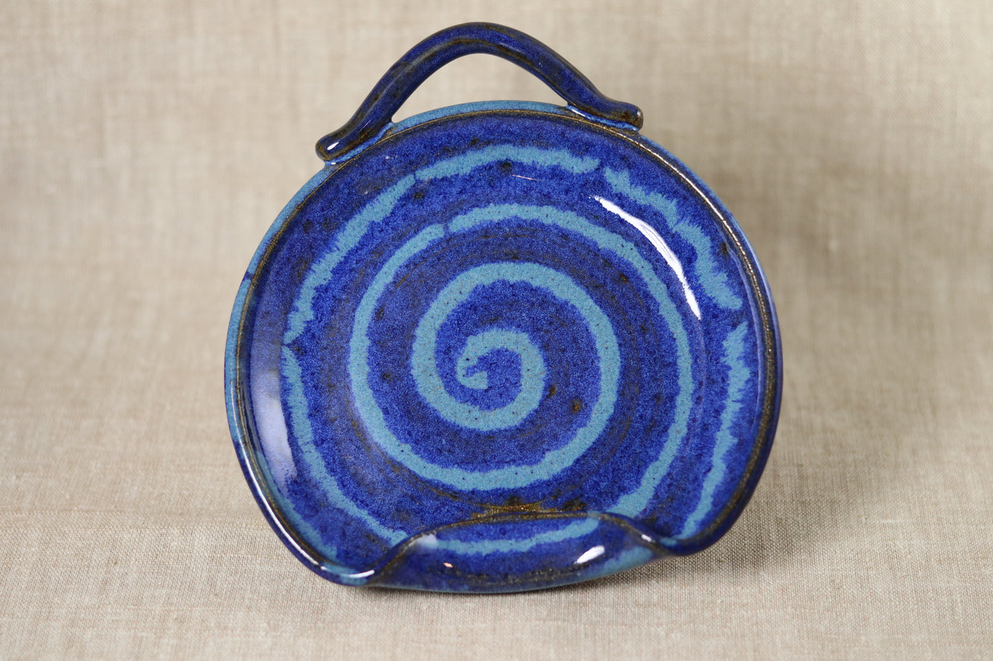 Blue Swirl Spoon Rest