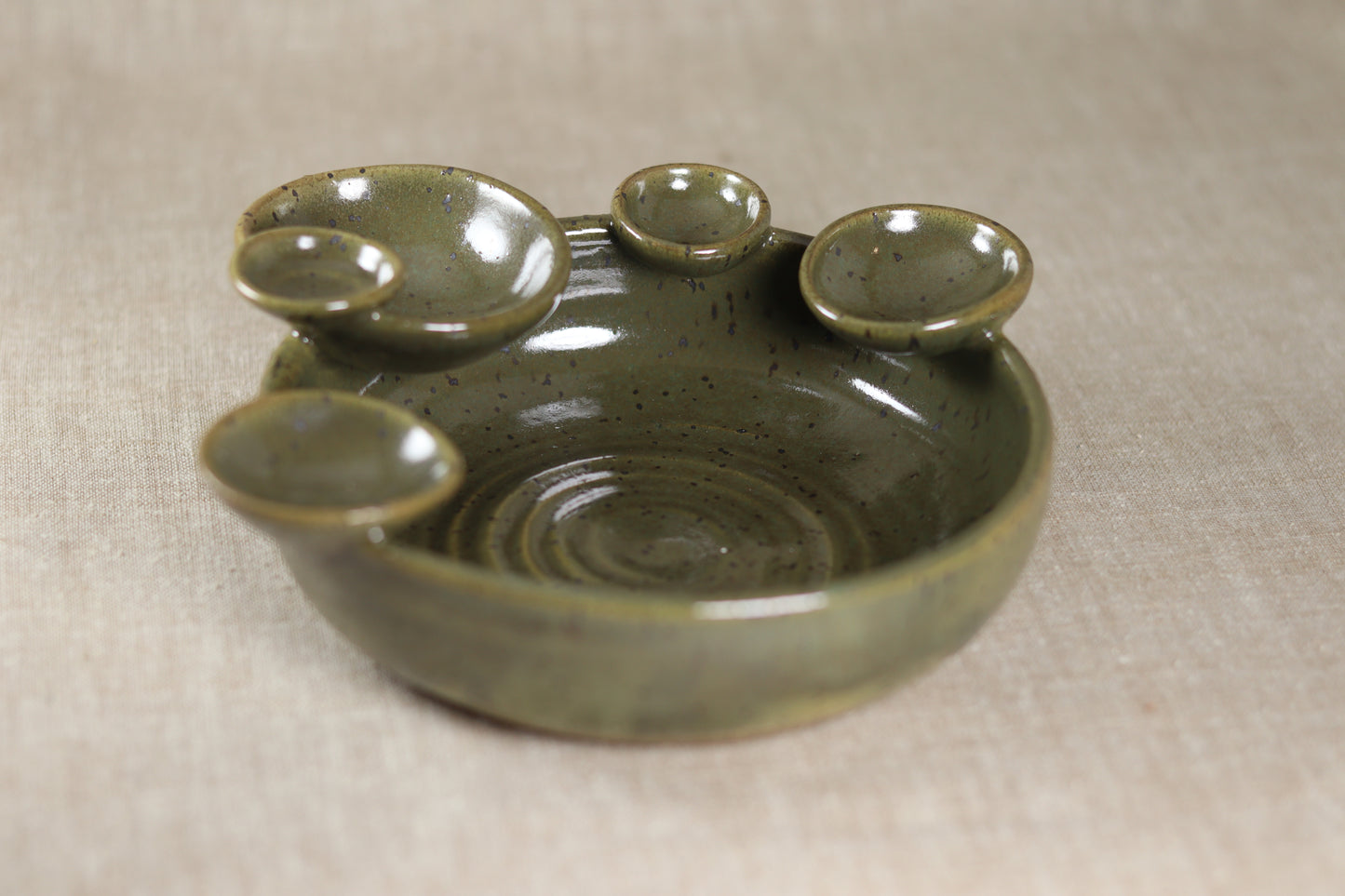 Olive Green Jewelry Dish