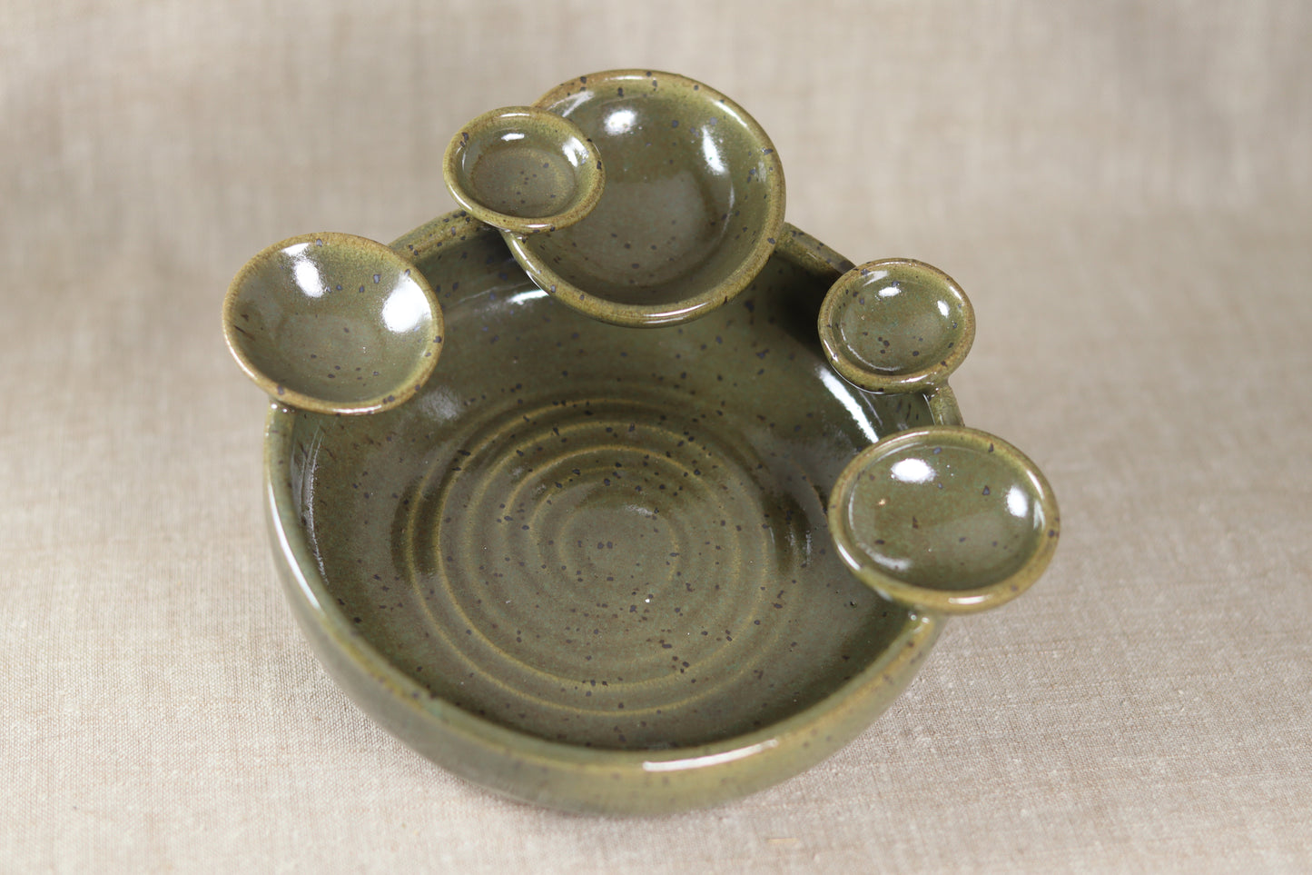 Olive Green Jewelry Dish